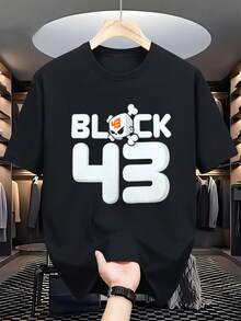 Ken Block 43 Racing Graphic Men's T-Shirt - Bohemian Crew Neck, Black, Regular Fit, Casual Top For Racing Fans, Available In Sizes S-5XL, Automotive T-Shirt - Black - View 1