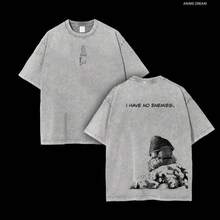 Men's Plain Short Sleeve Vinland Saga Anime T-Shirt - Soft Streetwear, Classic Crew Neck, Loose Fit, Vintage Wash, Seamless Ribbed, Oversized, Cotton - 灰色 - 查看 1