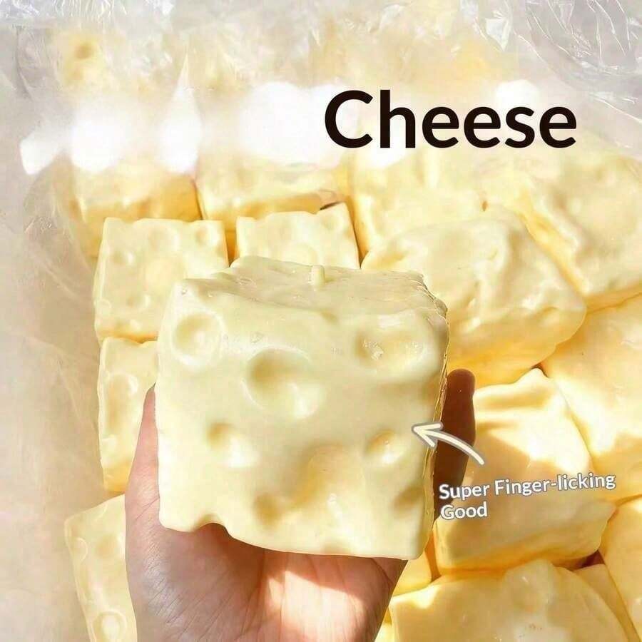 2026 Cheese TPR Slow Rebound Toy, Milk Fragrance, Birthday Gifts, Christmas Gifts, Squishy, Dumpling Squish, Toys For Adults Girl, Kawaii - Cheese - View 1
