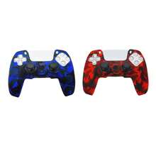 適用於 PlayStation 5，1 組（2 件保護套），水轉印設計，防滑、防刮、防汗，增強握感，實用遊戲配件 - 1 set (保護套2PCS) - 查看 14