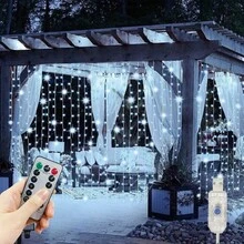 1pc USB Plug Home Decor Curtain LED String Lights 6m/3 Meters Wedding Fairy Lights Holiday Decoration Party Birthday Wall Decor Christmas Decoration - USB Curtain Light - View 17