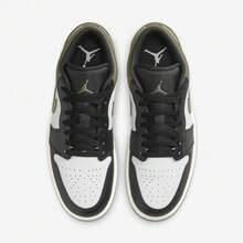 Nike Air Jordan 1 Low Men's Shoes 553558-092 - Dark Green - View 4