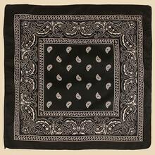 Women Paisley Pattern Fashionable Bandana For Dress Decoration, Scarf, Beach, Holiday, Travel Essential - Black - View 3