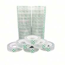 1.2cm Wide Transparent Mini Stationery Tape Roll, Thickened Strong Adhesive Clear Tape, Suitable For Office, School, Gift Wrapping, Paper Repair And Daily Craft Use - Transparent Self-adhesive Tape - View 2