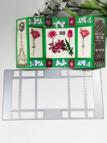 Cetakan Pemotong dan Embossing Scrapbook, Kartu Ucapan Gaya Vintage Buatan Tangan, Kartu Lipat Tiga Buatan Tangan, Sempurna untuk Scrapbooking DIY, Album Foto, dan Kartu - Satu ukuran cocok untuk semua. - View 7