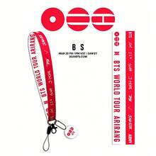 BT/S AIRRANG 吊繩附卡套 V K-Pop 演唱會必備 粉絲識別證 ID 識別證 交通卡 學生卡 離線粉絲禮物交換 - 彩色 - 查看 1