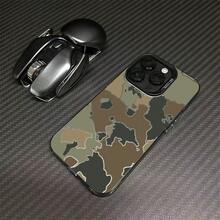 Hollow Camouflage Case For Apple 17,  16 Pro, New 15, High-End 14 Pro, Creative 13, - 彩銀殼-白色-鏤空迷彩 - 查看 3