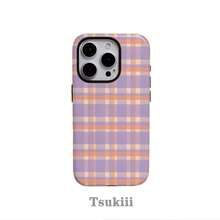 [24h Shipping From DE/FR/ES]Apple 17 16  22 23 24 25 26 Galaxy Phone Case - Retro Fresh Purple And Yellow Checkered, Case For IPhone 17, 17 Pro, 16 Pro Max, 15 Pro, 13, 13 Mini, 12, 11, XS Max, 7, SE2, 2-In-1 Glossy Cover - 1 Piece Of Picture Color - View 6