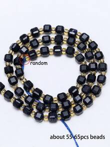 Natural Stone Colorful Faceted Square Beads, Faceted Square Loose Spaced Beads For Jewelry Making Diy Unique Bracelets, Necklaces, Earrings Crafts - Multicolor - View 44