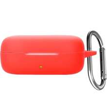 USTIYA Protective Silicone Cover Case For FreeArc Headphones, Shockproof Case With Carabiner Keychain, Red - Rojo - View 1