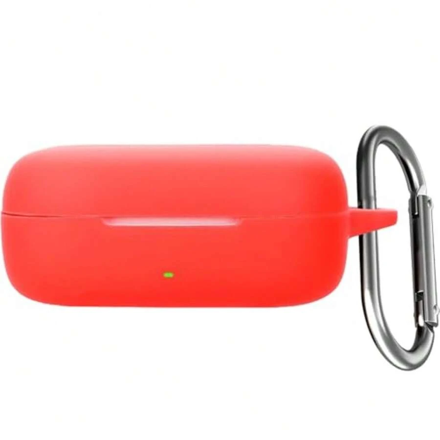 USTIYA Protective Silicone Cover Case For FreeArc Headphones, Shockproof Case With Carabiner Keychain, Red - Rojo - View 1