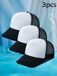 1 pieza Gorra de béisbol de mujer de malla de dos colores transpirable - Multicolor - Ver 50