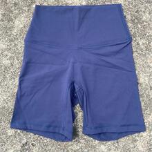 Solid Color Women's Fitness Sports High Waist Yoga Short Leg Cycling Full Body Workout Jog Squat Proof Inner Pocket - 淺灰色 - 查看 1