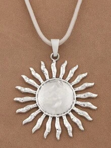 Collar de Clavícula de Acero de Titanio Impermeable, Viral y de Gran  para Mujeres en Todas las Temporadas - Girasol - Ver 7