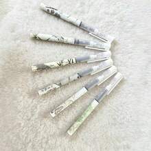 6支裝莊周夢蝶中式液體墨水中性筆套組,塑膠順滑快乾0.5mm墨水蝴蝶印花圓珠筆,藝術學生辦公日常書寫簽名筆 - 套裝 - 查看 8