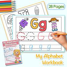 Letter Handwriting And Voice Activity Book - Step-By-Step Tracing, Copying And Writing Letters, Illustrated Sound To Word Exercises, Clear Pages Suitable For Daily Learning, Improve Vocabulary And Concentration - 字母練習冊 - 查看 20