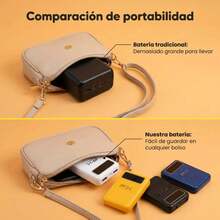 5000mAh Mini Portable Fast-Charging Battery With Integrated USB Cable And Digital Display. Multifunctional Portable External Charger For Mobile Phones With High-Brightness LED Light, An Essential Battery For Travel, Featuring A Smart Digital Display And USB-C Port. - Multicolor - View 9