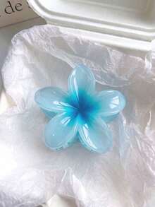 1/2/3pcs Hibiscus Jelly Color Hair Clips, Lightweight Plastic Material, Hair Accessories, Suitable For Daily, Casual, Party, Beach Vacation, Summer Essential - Multicolor - View 8