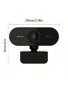 Webcam > 1080P Full HD, Auto Focus, Wide Angle View, Built-In Microphone, USB Plug And Play > Suitable For Laptops And Desktops, Suitable For Video Conferencing, Online Courses, Live Streaming > Compact High Definition USB Computer Camera, Suitable For Office And Home Use - View 5