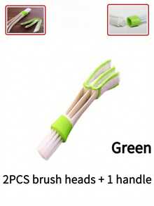 Handheld Double-Sided Cleaning Brush, Suitable For Cleaning Gaps And Hard-To-Reach Areas. Can Be Used To Clean Windowsills, Blinds, Air Conditioner Vents, Cabinet Gaps And Screen Mesh. Detachable, Washable And Reusable. - Multicolor - View 7
