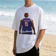 Jose Alvarado New York T Shirt Graphic Tee - 白色 - 查看 1