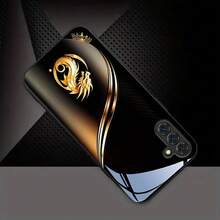 Handyhülle - Handyhülle - Neue schwarze Handyhülle,Mit einem goldenen Drachenmuster,Aus gehärtetem Glas gefertigt,Kompatibel 11zu Apple 17Modell und Galaxy S22zu S25 Ultra,Plus und Pro Version. - Schwarz - Übersicht 6