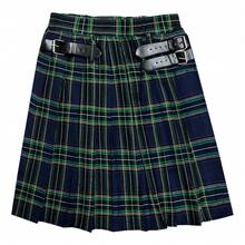 Men's Pleated Skirt For Halloween, Scottish National Costume, Short Skirt, Stage Outfit - 4615黑色馬甲 - 查看 7