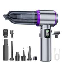 Handheld Vacuum Cleaner, Vacuum Cleaner And Blower, Powerful Wet/Dry Handheld Car Vacuum Cleaner, With Multi-Function Nozzle/Small Floor Mop, Suitable For Car, Home, Office And Pets. 2000mAh/7.4V, ABS Material - Multicolor - View 11