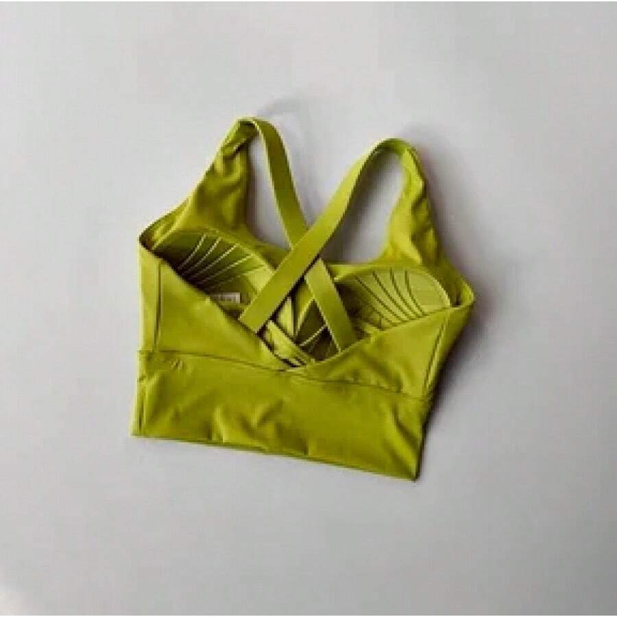 All-In-One Sports Bra Collection, Professional High-Intensity Shockproof Chest Support, Running Bra, Yoga, Fitness, Summer Fabric - White - View 1
