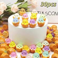 10/30/50pcs DIY Fluorescent Glowing Egg Shells, Mini Resin Animals, Glowing Egg Toys - Perfect For Birthday Gifts, Stocking Stuffers, Party Favors, Classroom Rewards, Prank Games, Garden Decor, Desk Decoration And Car Accessories! - Multicolor - View 10