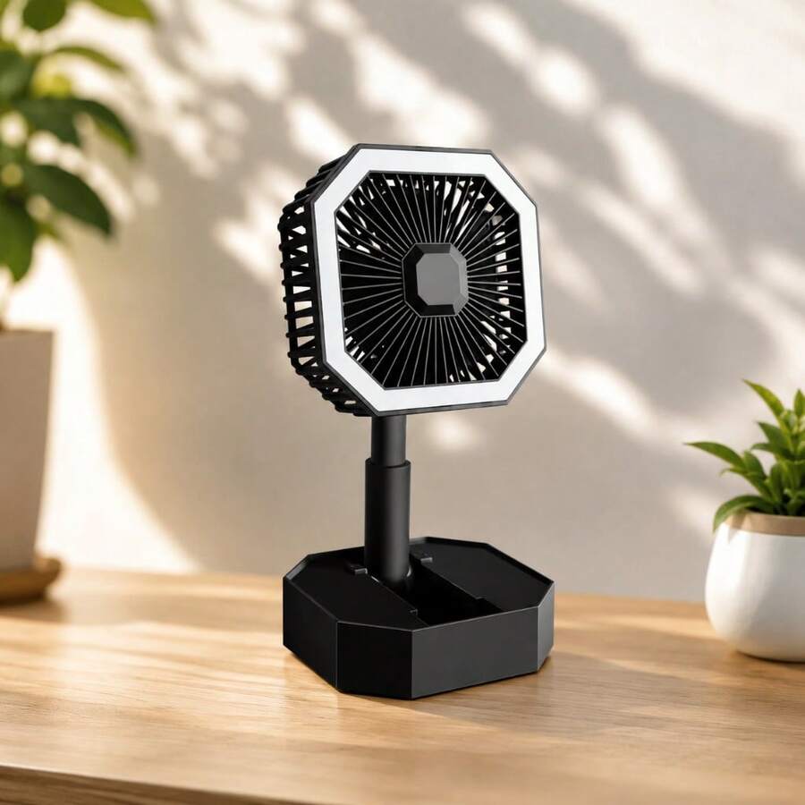 Mini Ventilador Portátil Recarregável Multifuncional USB com Led Cool Summers