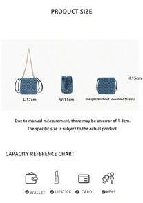 Coach Faye Series Classic Monogram Women Shoulder Crossbody Handbag CDE32IMTYV - Indigo Blue CDE32IMTYV - View 11