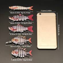 ANFS 5pcs Multi Jointed Swimbaits Fishing Lures Assorted Design For Bass Trout Perch Slow Sinking Lifelike Fishing Lure Kit Swimming Lures Freshwater Saltwater - Multicolor - View 8