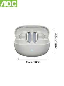AOC ACT1531 True Wireless ANC Earbuds 1 Set, Peredam Kebisingan Aktif, Sinkronisasi Audio Latensi Rendah, Stereo Bass Dalam, Ringan dan Nyaman Dipakai, Cocok untuk Olahraga, Perjalanan, Kantor, dan Belajar, Kompatibel dengan Smartphone, Tablet, dan Laptop - View 12