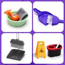 Children's Realistic Cleaning Toy Set, 3-In-1 Electric Vacuum Cleaner With Storage Rack, Mop, Broom, Dustpan, Spray Bottle Housework Tools Complete Set, Kids Cleaning And Sweeping Game Set, Role Play Props, Interactive Game Set, Suitable For Boys And Girls, Ideal Birthday Gift, Holiday Gift - Multicolor - View 9