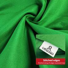 2D Flat Green Background Backdrop, 6.56 X 9.84 Feet; Portable Solid Color Photography Backdrop; Dedicated Green Screen Backdrop For Photography; Virtual Green Screen Backdrop For Zoom Meetings, Live Streaming, Shooting, Video Recording, And Photo Shoots; Fabric Curtain For Party Decorations (Backdrop Only). - Green - View 5