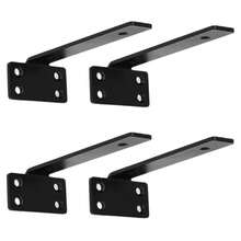4Pcs Floating Shelf Brackets 15-25cm Heavy Duty Metal Support Wall Hanging - 15cm - View 6