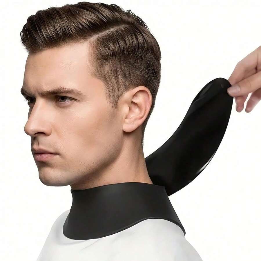 Silicone Haircut Neck Guard, Barber Neck Protector, Suitable For Haircutting, Hair Dyeing, Shoulder-Style Neck Protection - Multicolor - View 1