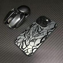 Thorn Stripe Case Suitable For Apple 16 Pro Max,  15 Pro, High-End 14 Pro, Personalized 17, Cool - 彩銀殼-白色-荊棘條紋 - 查看 7