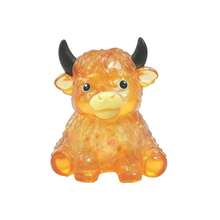 1/2/4pcs Glitter Crystal Highland Cow Squishy Finger Toy, Soft Slow Rebound Stress Ball, Cute Sensory Squeeze Toy For Kids And Adults, Anxiety Relief Desk Decor, Party Favor, Classroom Prize, Gift Bag Filler, Random Color - Multicolor - View 6