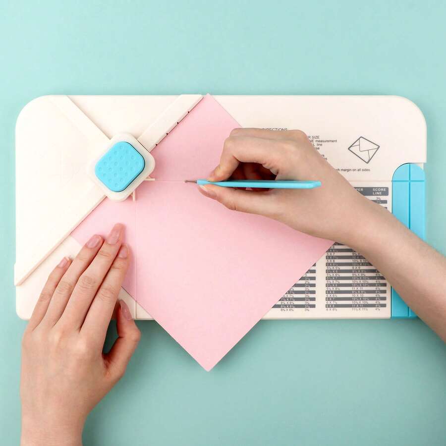 1件 3合1穿孔板，可用於製作客製化信封、禮盒與蝴蝶結，35x18.8cm/13.78x7.4in，切割與壓花機，適用於生日、節日或特殊場合，適用於藝術品、手工藝品與縫紉用品
