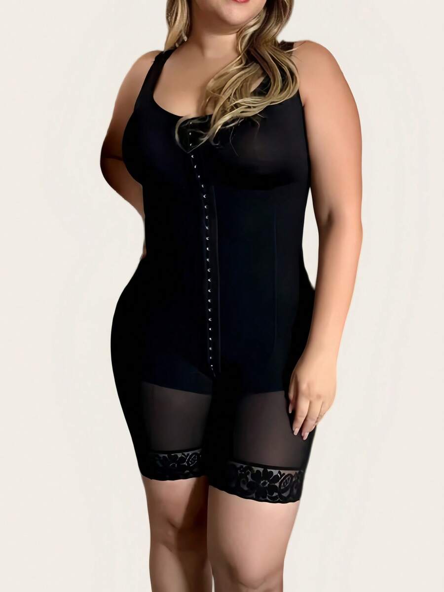 Women's Shapewear Tummy Control Butt Lifting,Leg Tightening, Front Buckle, Crotch Zipper Design Perfect Outfit For Birthdays, Parties, And Vacations - Multicolor - View 1