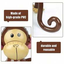 1 cái/bộ - Đạo cụ lớn khỉ mô phỏng hoạt hình bơm hơi PVC, động vật bơm hơi trang trí sân khấu tiệc cắm trại ngoài trời - Xem 7