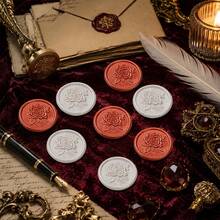 20 PCS 3D Relief Rose Pattern Wax Seal Stickers, Envelope Seal Stickers Envelope Seals Self-Adhesive Stickers For Wedding Party Birthday Christmas - 3D Rose - View 8