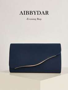 Bolso bandolera versátil para mujer, bolso de hombro de moda para todas las estaciones - Azul Marino - Ver 2