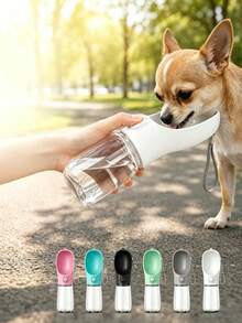 1PC Dog Water Bottle Portable Cat Dog Drinking Cup Travel Walking Leak Proof Pet Water Dispenser Suitable For Small Medium Large Dogs - Multicolor - View 3