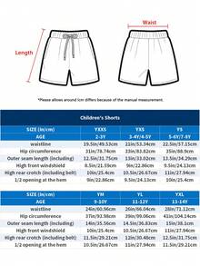 Boys' And Girls' Shorts, B-L101 Ice Cream Color Scheme, Casual Style For Spring And Summer, Suitable For Everyday Wear, Birthday Or Holiday Gifts. - Style5 - View 6