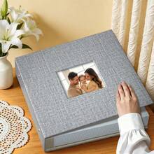 6 Inch Photo Album 600 Pockets Large Capacity Linen Material Suitable For Wedding, Graduation And Family Photos - 1PC - View 11