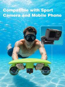 Mankeel 1.8 M/S Fast Underwater Glider With Twin Motors (300 W), 35-Minute Runtime, Hand-Operated Underwater Propulsion For Snorkeling On The Beach - Yellow - View 5