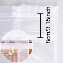 FLYINGCURTAINS 1PC Ruffle Edge Daisy Embroidered Sheer Curtain, Light Filter Semi-Transparent Voile, Rod Pocket Easy Install, For Kitchen, Cafe Decoration, Sweet Housewarming Gift - Multicolor - View 8